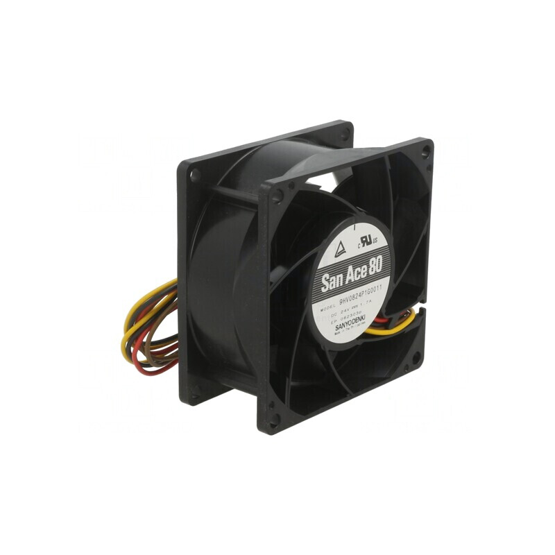 Ventilator axial DC 24V 80x80x38mm 222m3/h 69dBA | Electronic-mag.ro | Componente Electronice