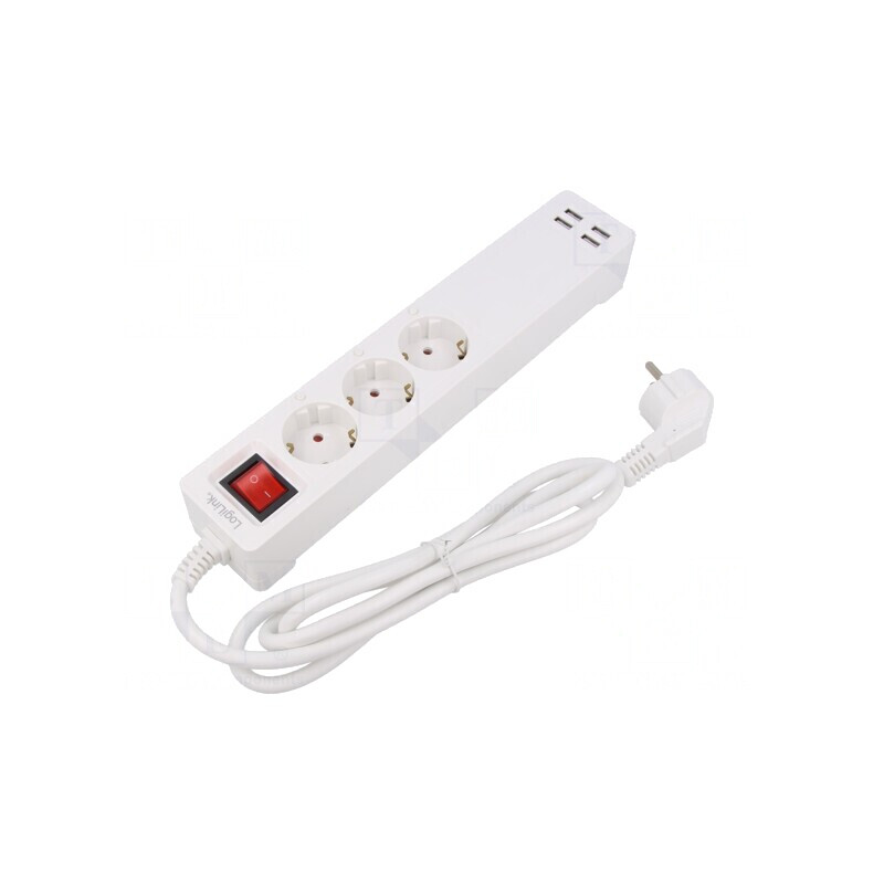 Prelungitor cu 3 Prize și Protecție la Supratensiune 16A | Electronic-mag.ro | Componente Electronice