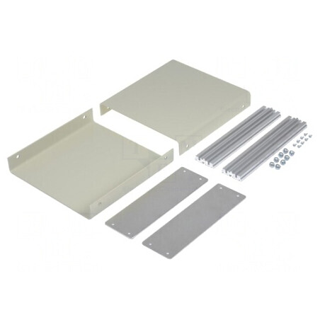 Carcasă Aluminiu cu Panou 1402 180x185x61mm | Electronic-mag.ro | Componente Electronice