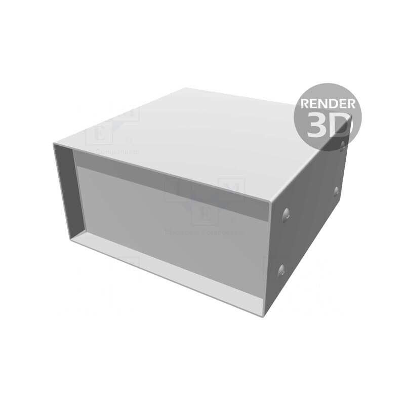 Carcasă metalică cu panou 152x152x76mm | Electronic-mag.ro | Componente Electronice