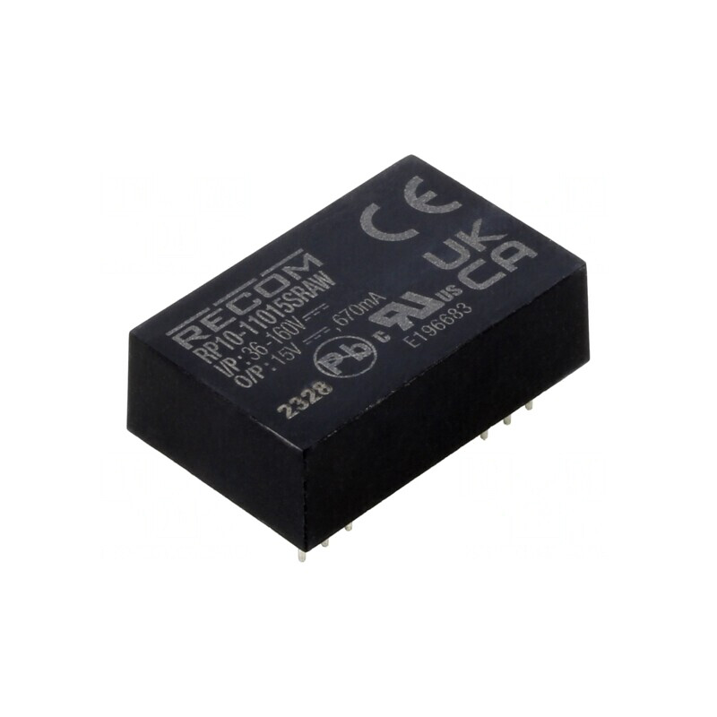 Convertor DC/DC 10W 36-160V la 15V 670mA | Electronic-mag.ro | Componente Electronice