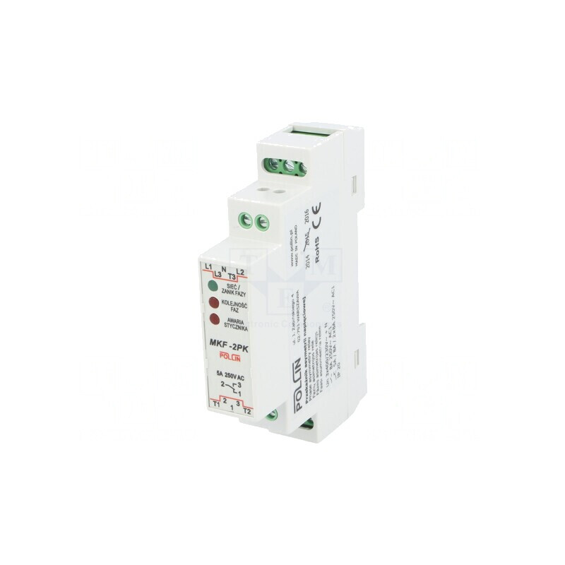 Releu Monitorizare Tensiune DIN SPDT MKF-2PK | Electronic-mag.ro | Componente Electronice