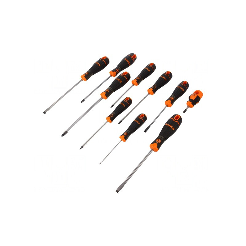 Kit șurubelnițe BahcoFit Pătrat Phillips Pozidriv Plată | Electronic-mag.ro | Componente Electronice