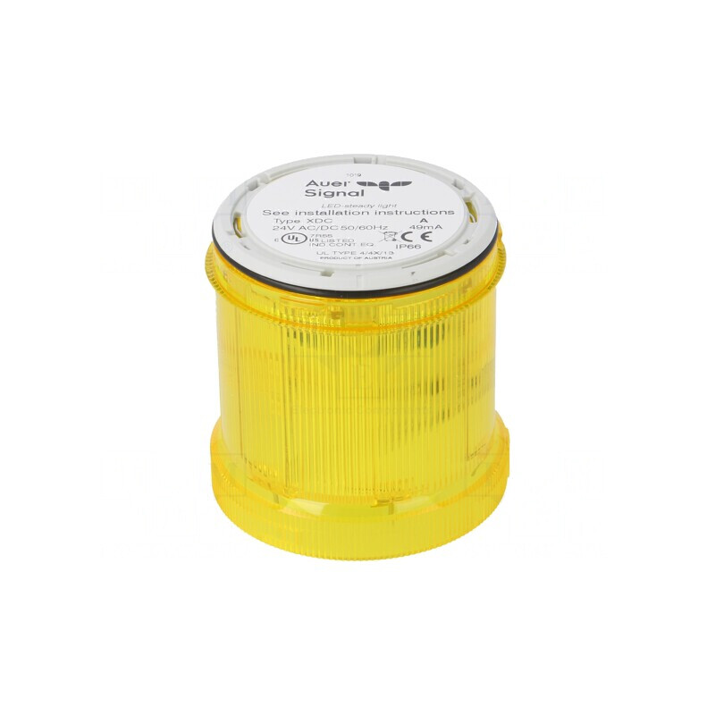 Semnalizator LED Galben 24V 24VAC IP66 Ø73x76mm | Electronic-mag.ro | Componente Electronice