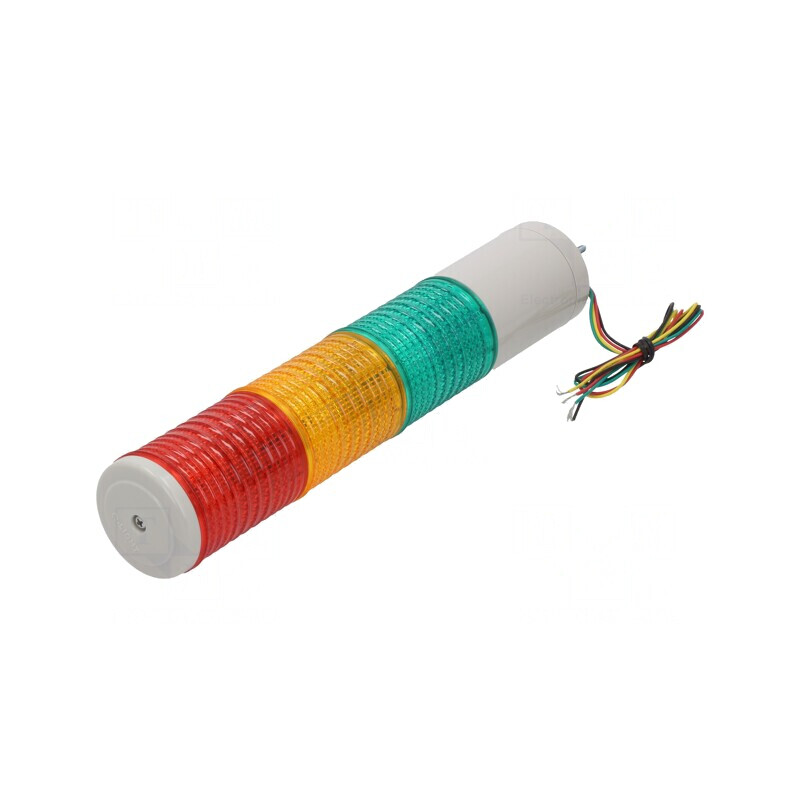 Coloană de Semnalizare LED Roşu/Ambră/Verde 24V | Electronic-mag.ro | Componente Electronice