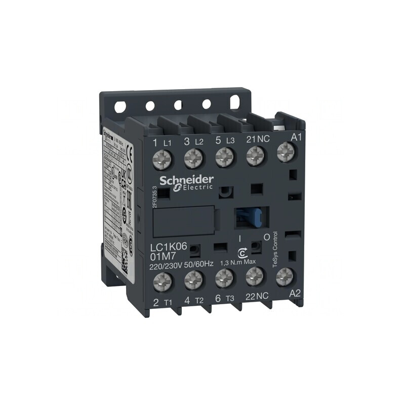 Contactor 3P NO 400VAC 6A 690V cu 3 Contacte Auxiliare NO | Electronic-mag.ro | Componente Electronice Contactor 3P NO 400VAC 6A 690V cu 3 Contacte Auxiliare NO | Electronic-mag.ro | Componente Electronice