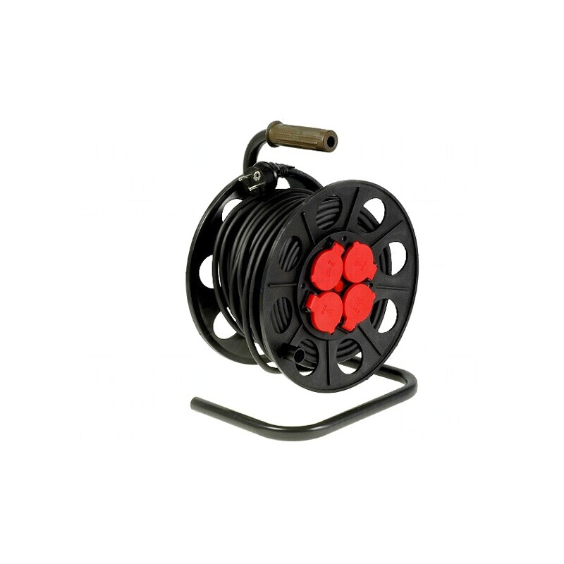 Prelungitor Bobinat 4 Prize Negru 3x1,5mm2 | Electronic-mag.ro | Componente Electronice