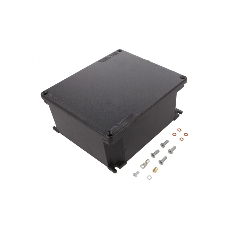 Carcasă universală cu lame de fixare 168x192x80 mm APW 14 | Electronic-mag.ro | Componente Electronice