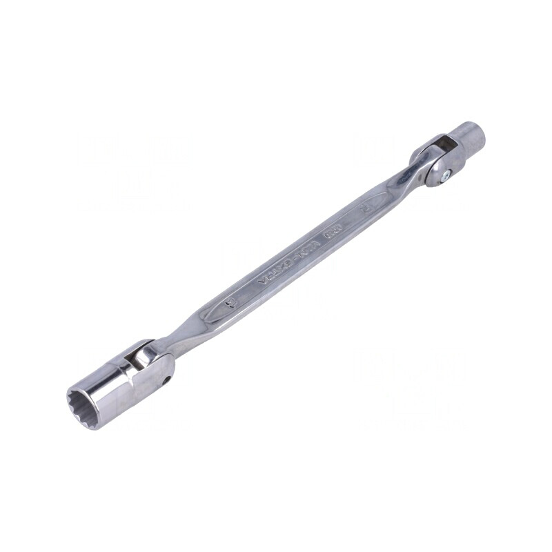 Cheie tubulară 10mm/13mm cu articulaţie, oţel aliat, 221mm | Electronic-mag.ro | Componente Electronice