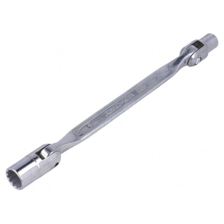 Cheie tubulară 10mm/13mm cu articulaţie, oţel aliat, 221mm | Electronic-mag.ro | Componente Electronice
