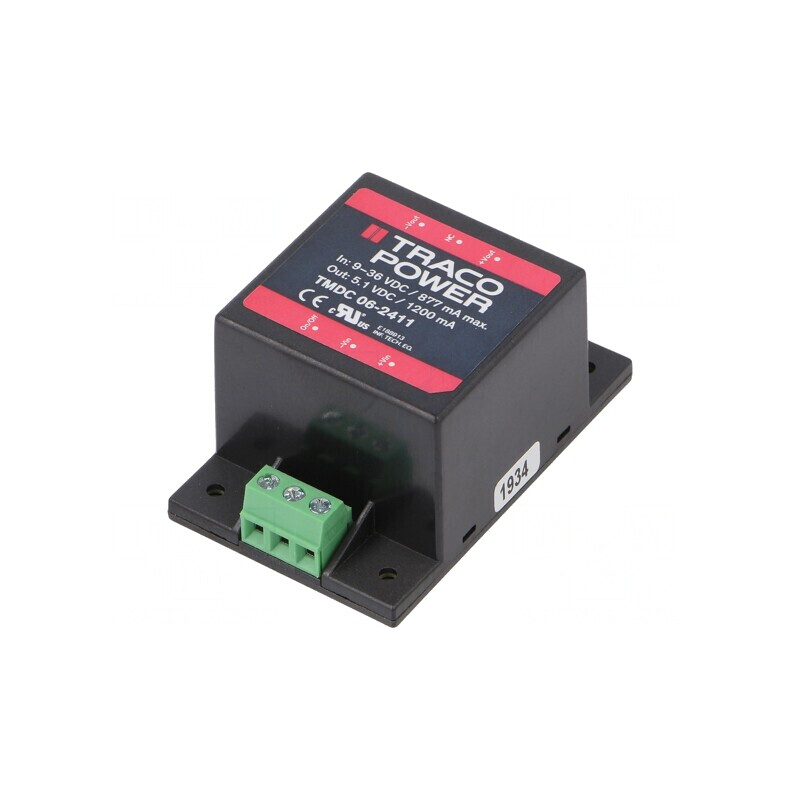 Convertor DC/DC 6W 9-36V la 5,1V 1200mA | Electronic-mag.ro | Componente Electronice