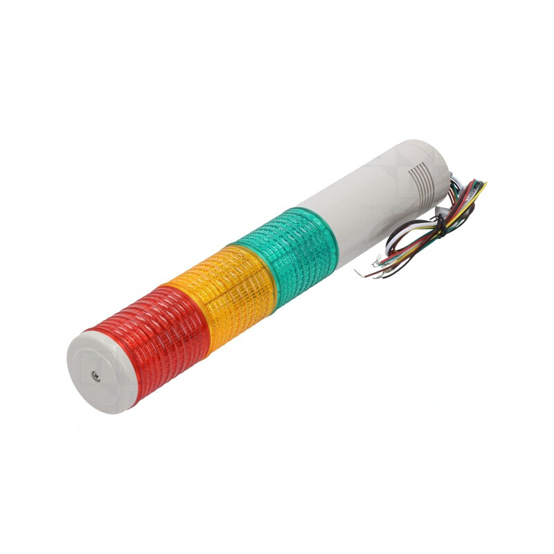 Coloană de Semnalizare LED Roșu/Ambră/Verde 24V | Electronic-mag.ro | Componente Electronice