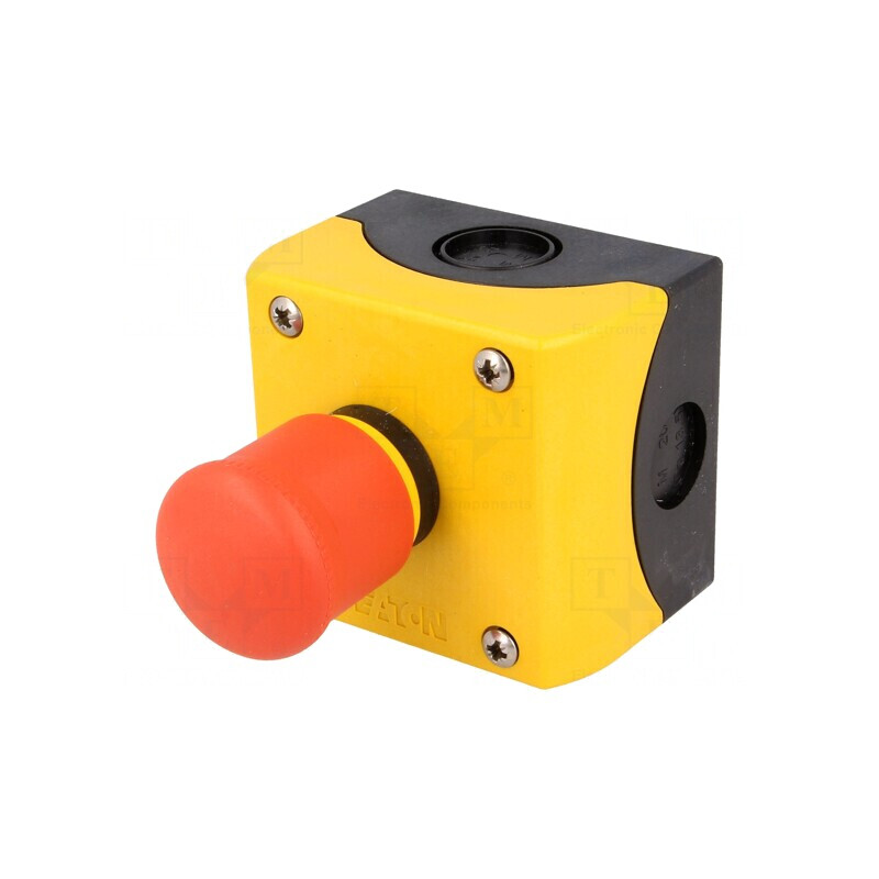 Casetă de Comandă RMQ-Titan 1 Buton Cap Ciupercă IP66 | Electronic-mag.ro | Componente Electronice