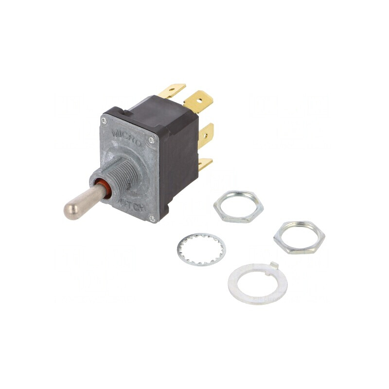 Comutator Basculant DPDT ON-OFF-ON 6A 230V IP67 | Electronic-mag.ro | Componente Electronice