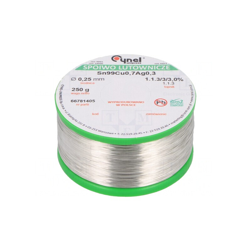 Sârmă de Lipit Fără Plumb 250g 250um Bobină | Electronic-mag.ro | Componente Electronice Sârmă de Lipit Fără Plumb 250g 250um Bobină | Electronic-mag.ro | Componente Electronice