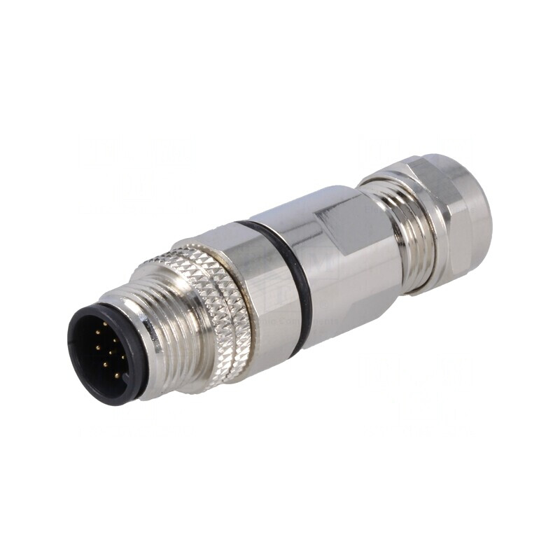 Mufă M12 12P Tată pe Cablu IP67 | Electronic-mag.ro | Componente Electronice