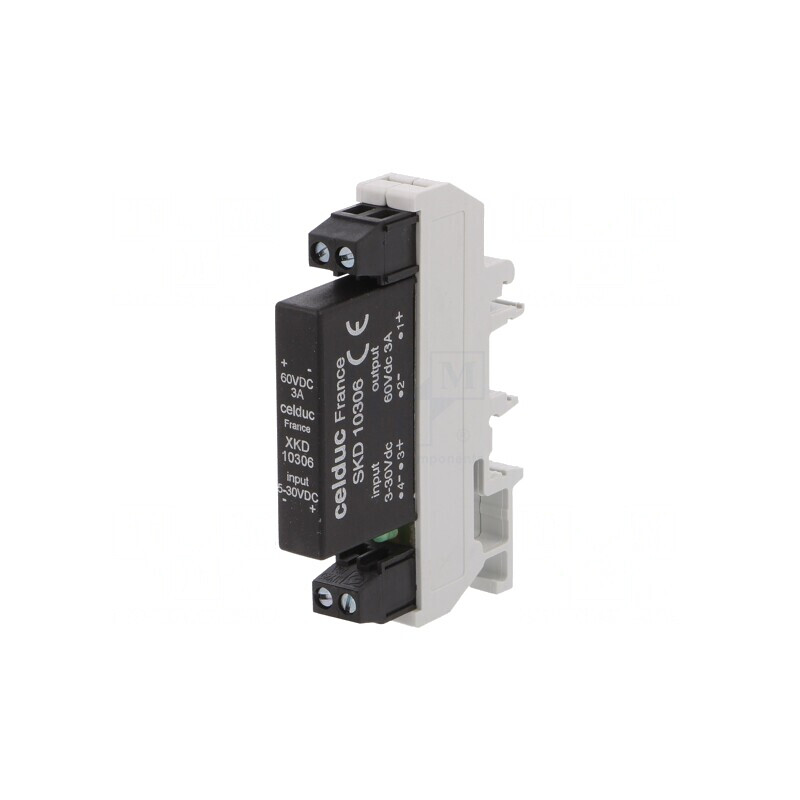 Releu Semiconductor 5-30VDC 1A 2-60VDC pentru Șină DIN | Electronic-mag.ro | Componente Electronice
