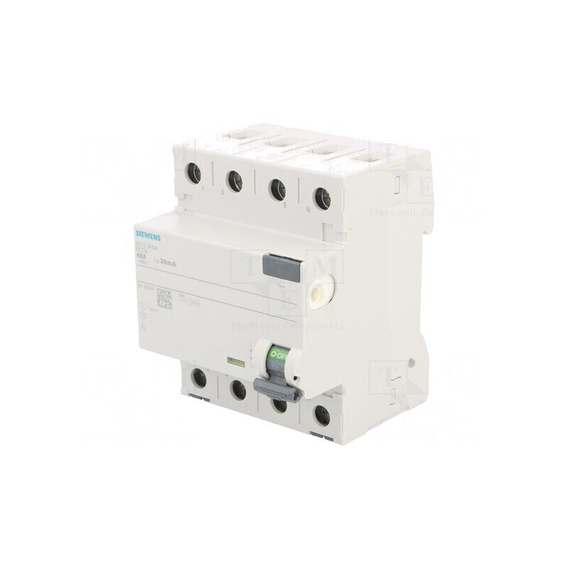 Întrerupător Diferenţial 40A 30mA 3P+N IP20 | Electronic-mag.ro | Componente Electronice