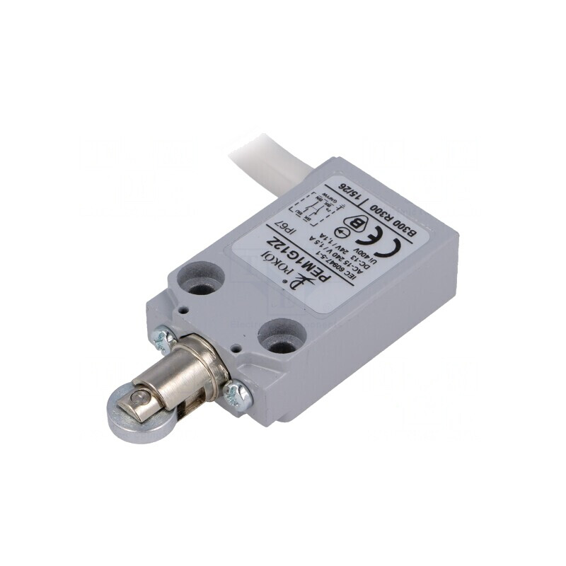 Limitator Cursă Rola Metalică Ø12mm 5A PEM1G12Z | Electronic-mag.ro | Componente Electronice