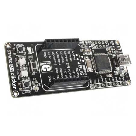 STM32 M4 CLICKER cu Conectori de Extensie ARM ST STM32F415RGT6 | Electronic-mag.ro | Componente Electronice