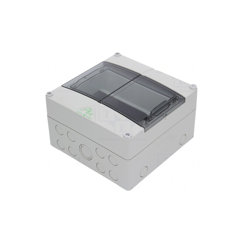 Carcasă pentru aparatură modulară IP55 gri 9 module | Electronic-mag.ro | Componente Electronice