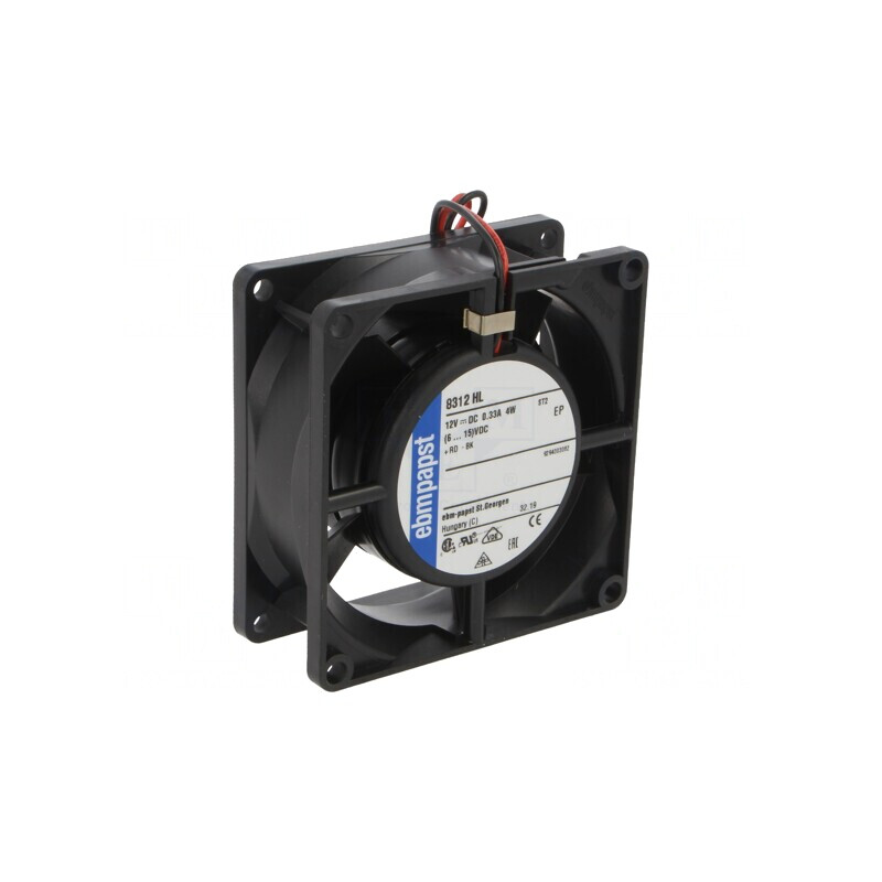 Ventilator DC Axial 12V 80x80x32mm 66m3/h 43dBA | Electronic-mag.ro | Componente Electronice