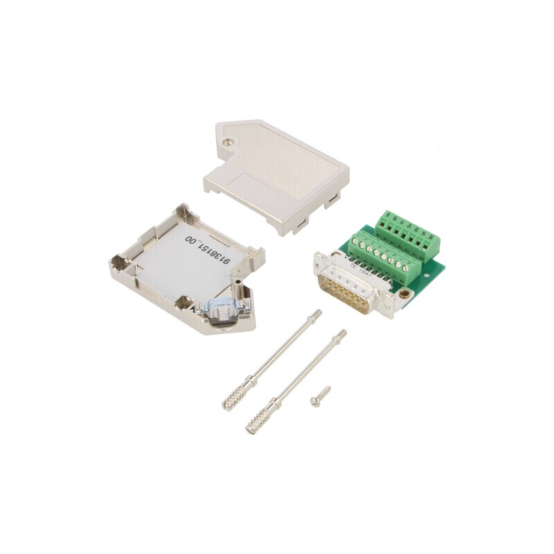 Mufă D-Sub 15 PIN tată în unghi cu terminal șurub pe cablu | Electronic-mag.ro | Componente Electronice Mufă D-Sub 15 PIN tată în unghi cu terminal șurub pe cablu | Electronic-mag.ro | Componente Electronice