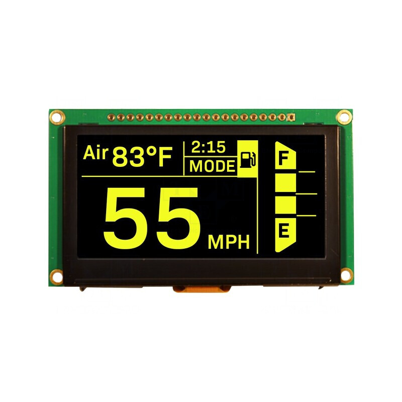 Afișaj OLED Grafic 2.7" 128x64 Galben | Electronic-mag.ro | Componente Electronice