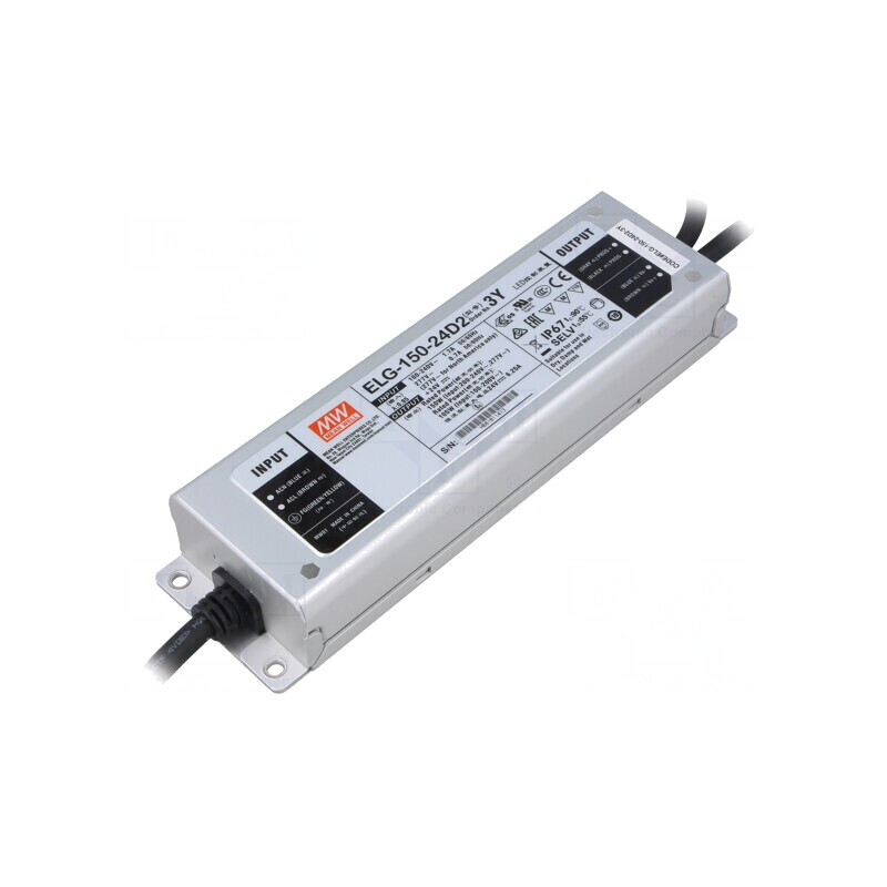 Alimentator LED 150W 24V 6,25A IP67 | Electronic-mag.ro | Componente Electronice