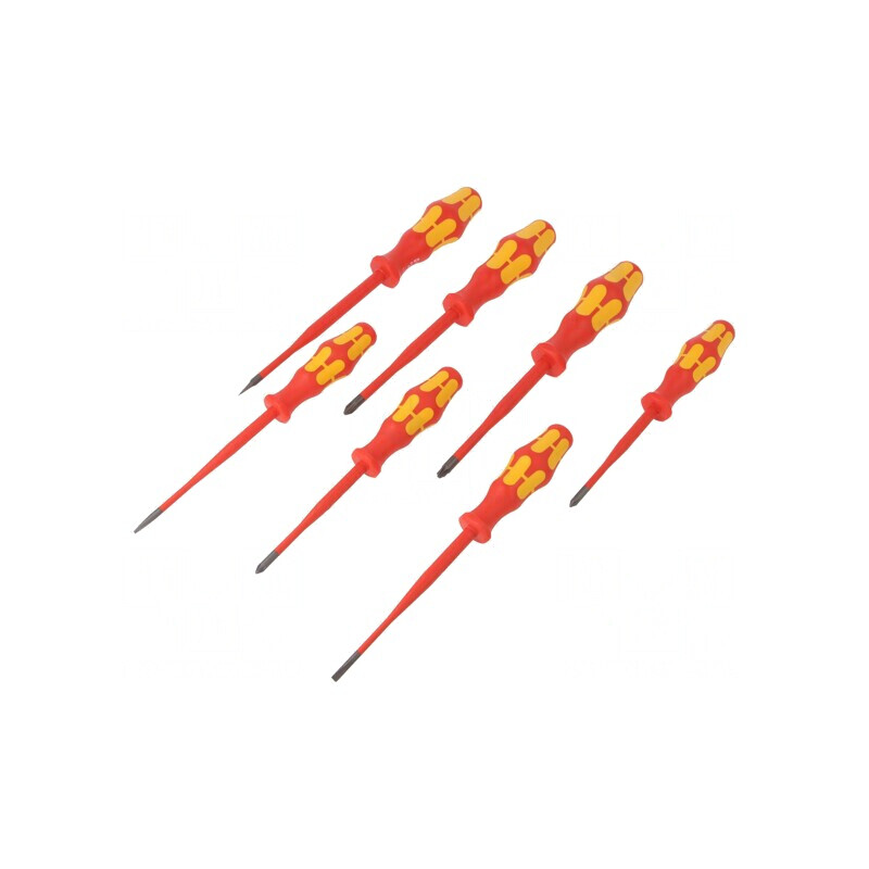 Kit Șurubelnițe Izolate 1kVAC pentru Electricieni WERA | Electronic-mag.ro | Componente Electronice