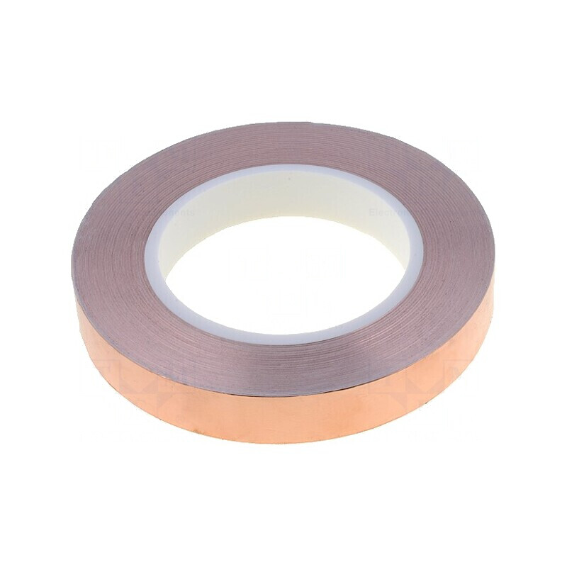 Bandă Electroconductoare Acril Cupru 19mm x 33m x 0,08mm | Electronic-mag.ro | Componente Electronice