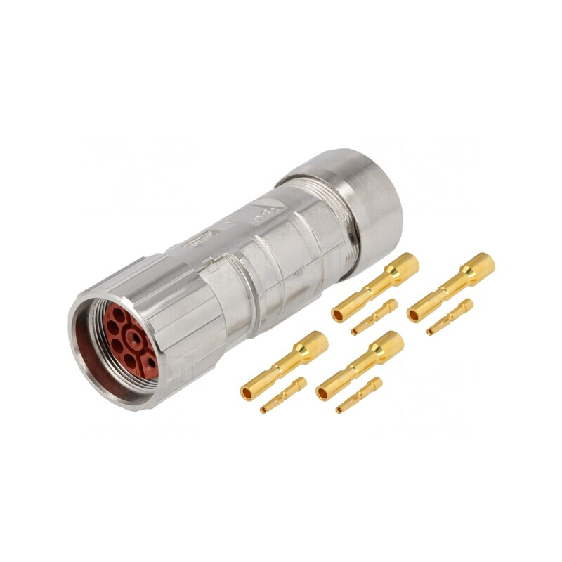 Conector M23 Mufă 8 PIN Mamă Crimpată Drept Pe Cablu EPIC KIT LS1 | Electronic-mag.ro | Componente Electronice
