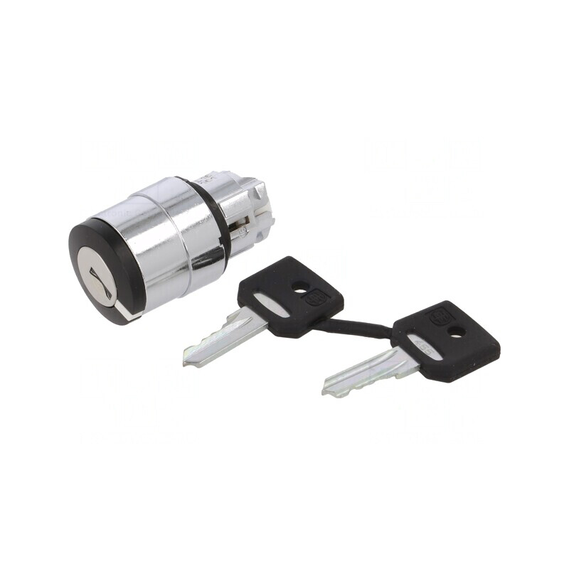 Comutator rotativ cu cheie 22mm 3 poziții negru ZB4BG0 | Electronic-mag.ro | Componente Electronice