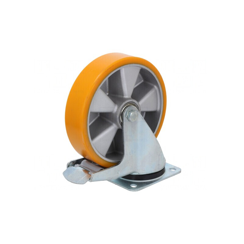 Roată de transport poliuretan 200mm 500kg | Electronic-mag.ro | Componente Electronice