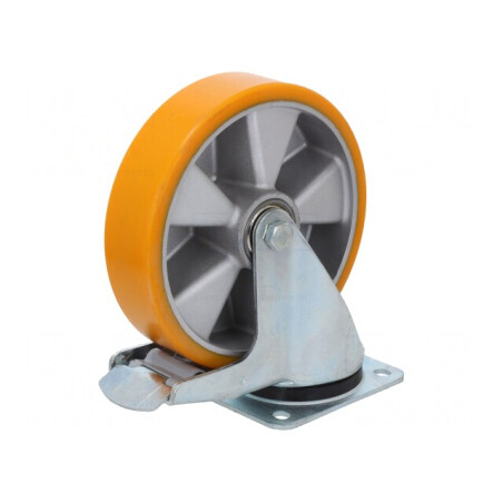 Roată de transport poliuretan 200mm 500kg | Electronic-mag.ro | Componente Electronice