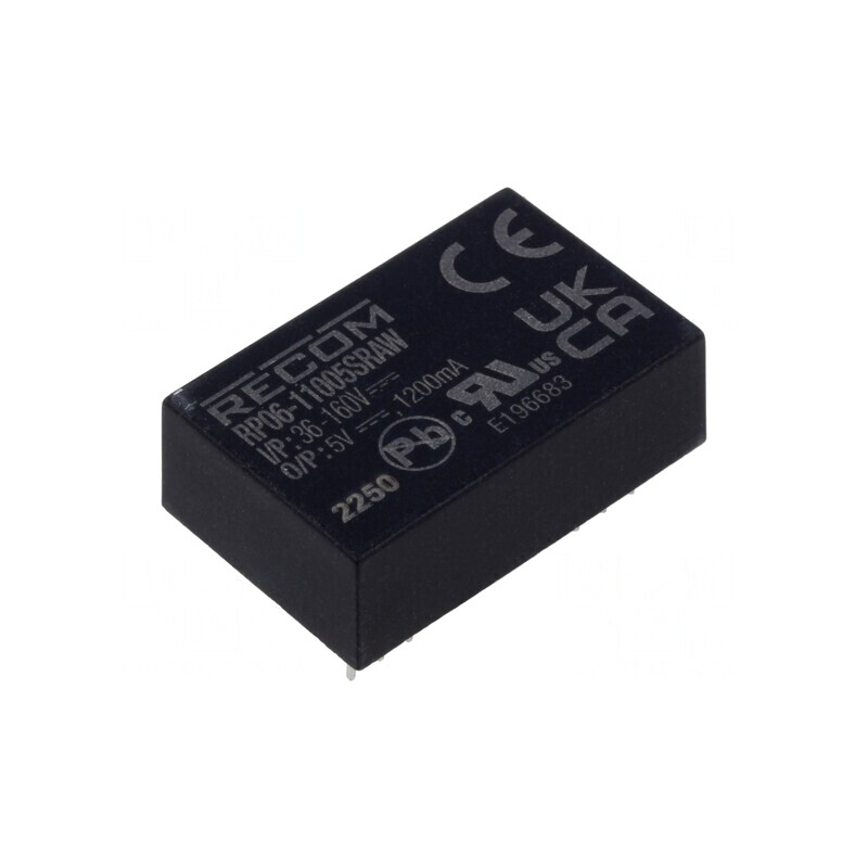 Convertor DC/DC 6W 36-160V la 5V 1.2A DIP24 | Electronic-mag.ro | Componente Electronice