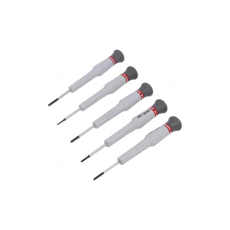 Set Şurubelniţe Precizie Phillips și Plată - 5 buc. | Electronic-mag.ro | Componente Electronice