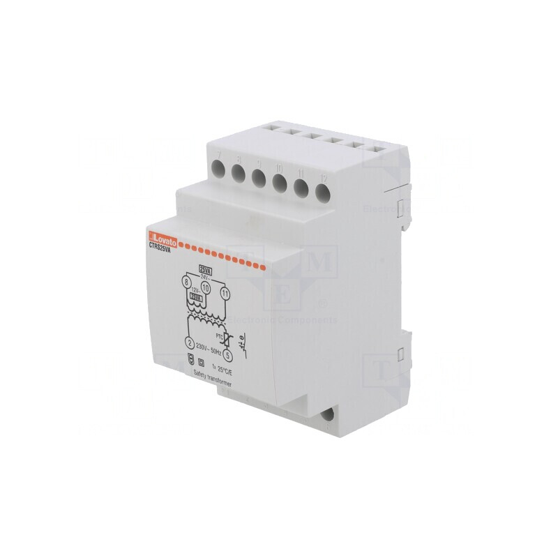 Transformator Alimentare 25VA 230VAC 12V/24V pentru Șină DIN | Electronic-mag.ro | Componente Electronice Transformator Alimentare 25VA 230VAC 12V/24V pentru Șină DIN | Electronic-mag.ro | Componente Electronice
