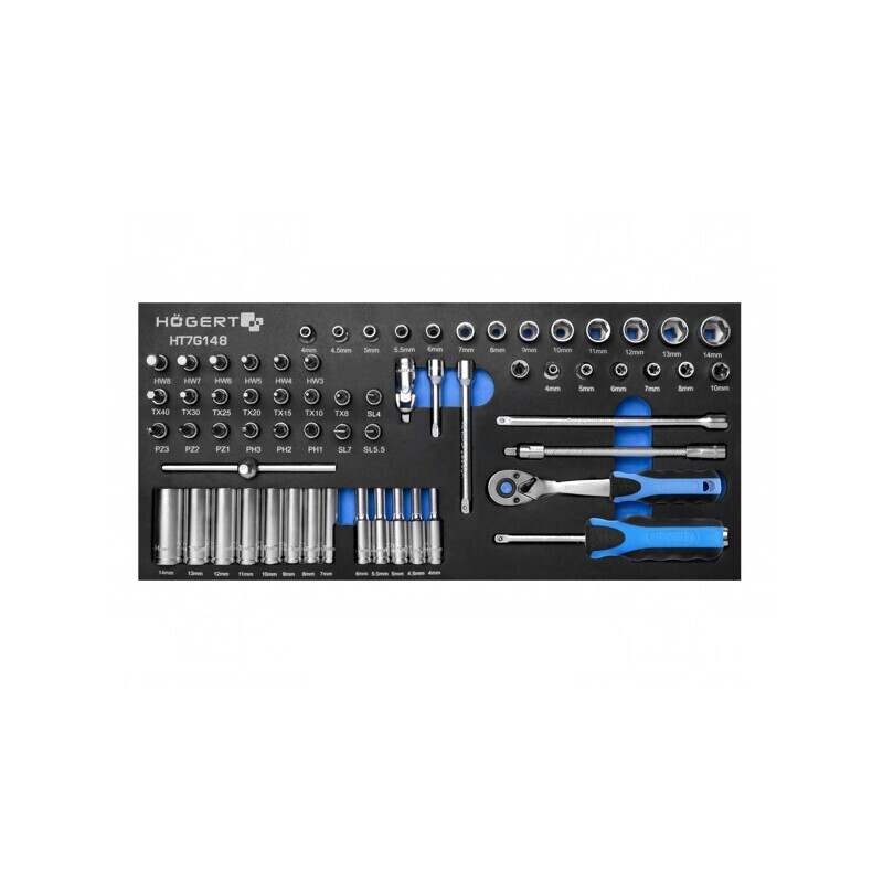 Set Chei Tubulare 63 Bucăți 1/4 | Electronic-mag.ro | Componente Electronice