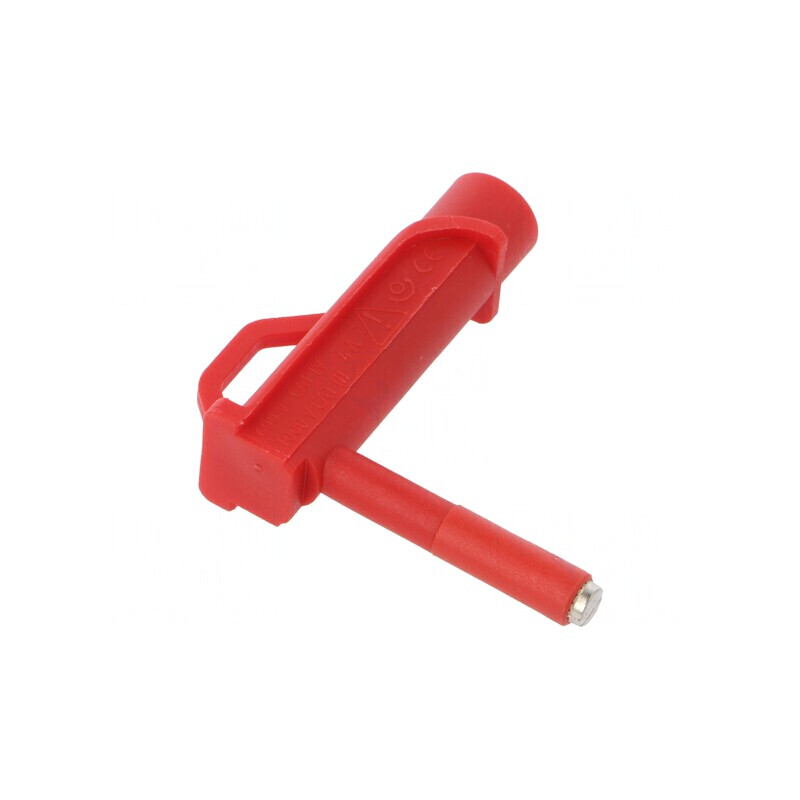 Manşon magnetic roșu 4mm cu contacte din alamă | Electronic-mag.ro | Componente Electronice
