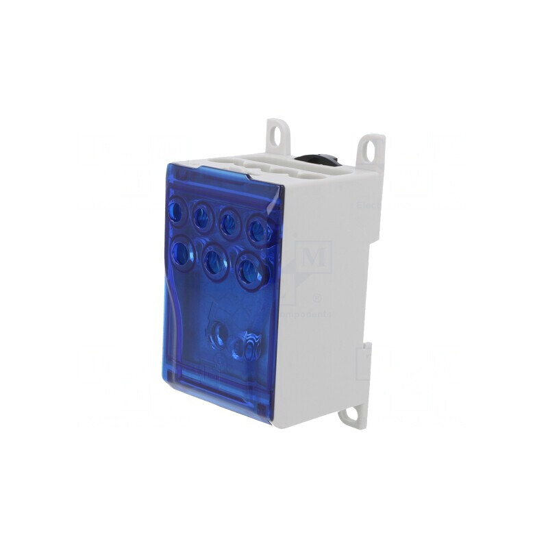 Bloc de distribuție cu 8 borne, lățime 51,4mm | Electronic-mag.ro | Componente Electronice