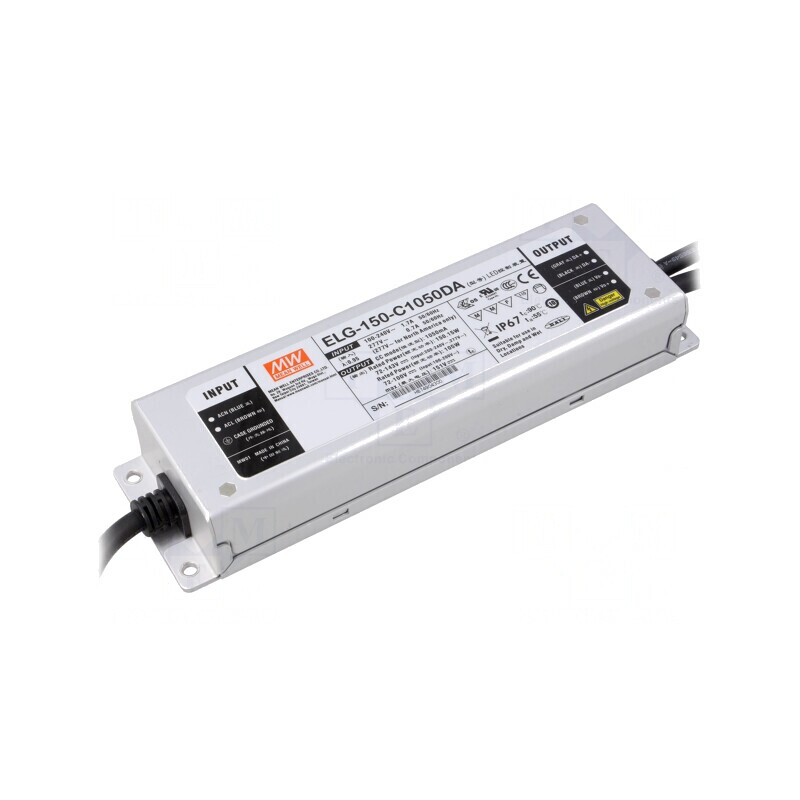 Alimentator LED DALI 150W 72-143VDC | Electronic-mag.ro | Componente Electronice