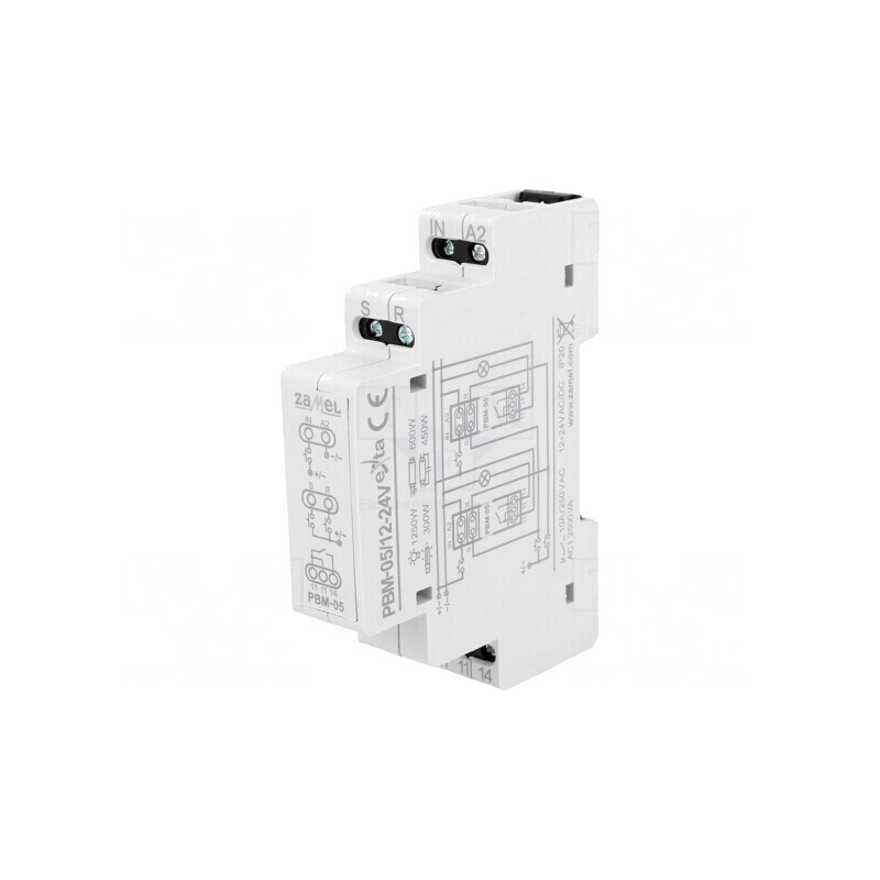 Releu bistabil de impulsuri NO 10A IP20 12-24V | Electronic-mag.ro | Componente Electronice