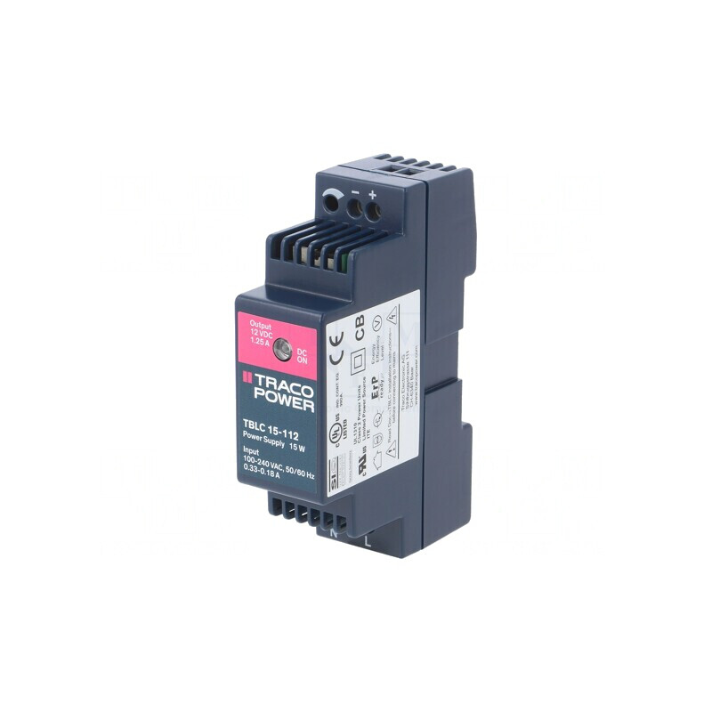 Alimentator Pulsatoriu DIN 15W 12V 1,25A | Electronic-mag.ro | Componente Electronice