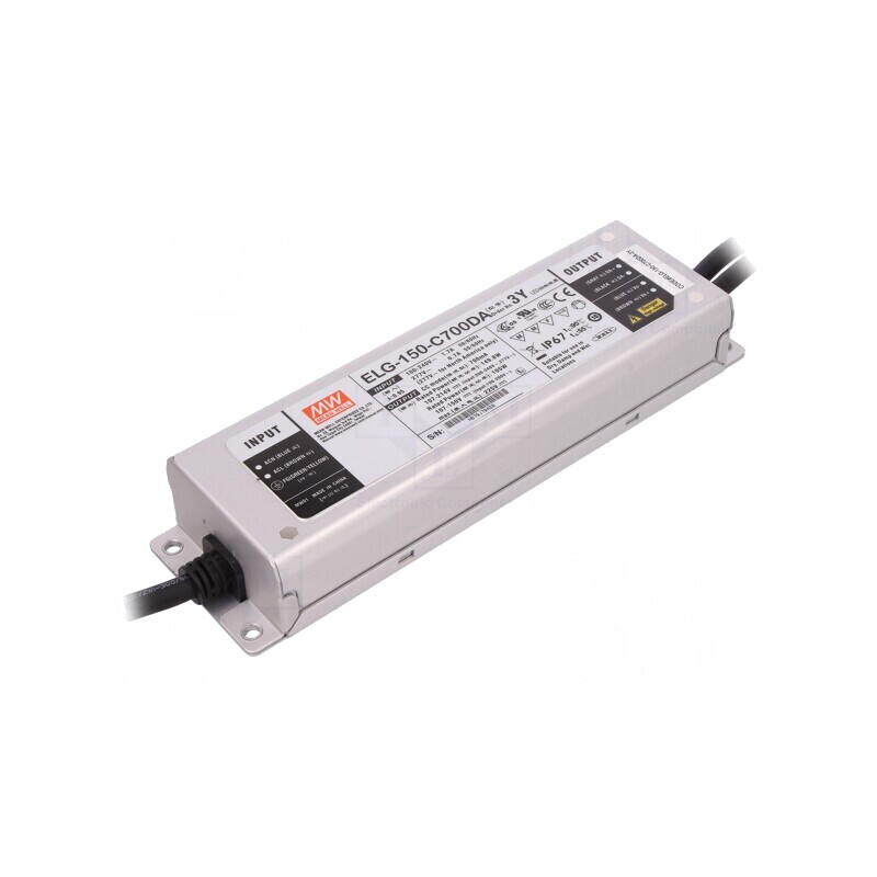 Alimentator LED 149,8W 700mA DALI | Electronic-mag.ro | Componente Electronice