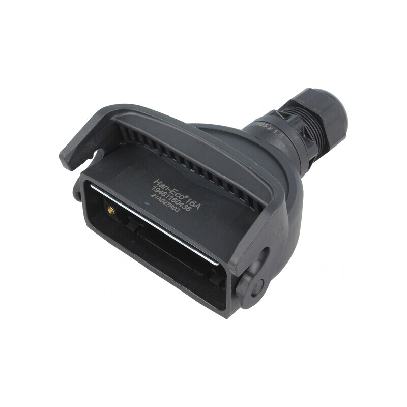 Carcasă pentru conectori HDC Han-Eco® A 16A drept | Electronic-mag.ro | Componente Electronice