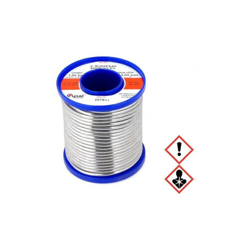 Sârmă de Lipit cu Plumb Sn60Pb40 3mm 1kg | Electronic-mag.ro | Componente Electronice