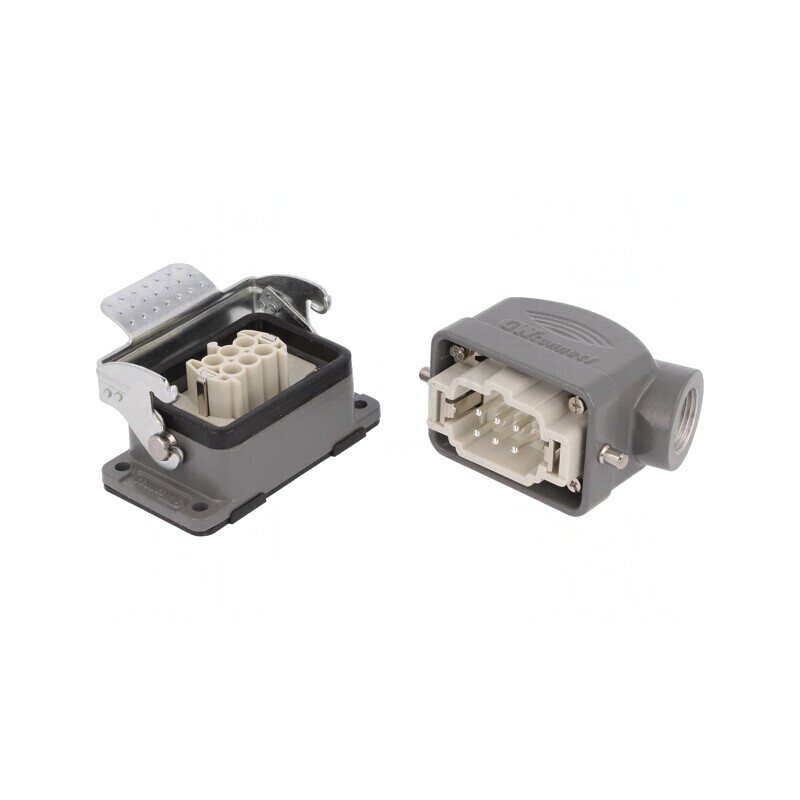 Conector HDC Tată Mamă S-E PIN 6 6 PE 6B Metal | Electronic-mag.ro | Componente Electronice