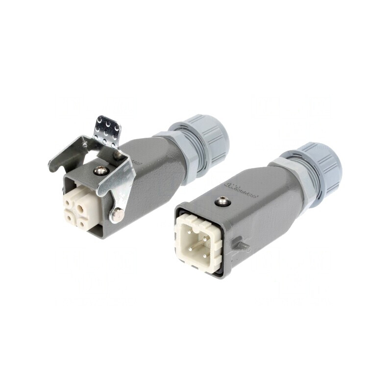 Conector HDC Tată Mamă 4 3 PE 3A Cablu | Electronic-mag.ro | Componente Electronice