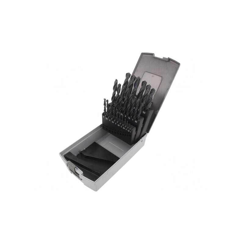 Set de burghie pentru metal din oțel rapid HSS-R, 25 bucăți | Electronic-mag.ro | Componente Electronice